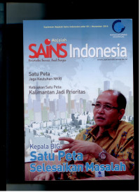 Image of SATU PETA SELESAIKAN MASALAH SUPLEMEN MAJALAH SAINS INDONESIA EDISI 59 NOVEMBER 2016