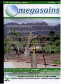 Image of BMKG STASIUN PEMANTAU ATMOSFER GLOBAL (GAW) BUKIT KOTOTABANG VOL 7 NO. 2 AGUSTUS 2016