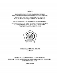 Image of Kajian Penerapan Estimasi Curah Hujan Memanfaatkan Metode Convective Stratiform Technique (CST) dan Modified Convective Stratiform Technique (mCST) di Pontianak
