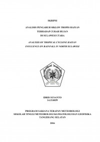 Image of ANALISIS PENGARUH SIKLON TROPIS HAIYAN TERHADAP CURAH HUJAN  DI SULAWESI UTARA