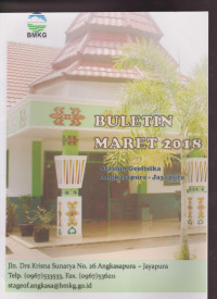 Image of BULETIN BULANAN STASIUN GEOFISIKA ANGKASPURA-JAYAPURA PERIODE MARET 2018