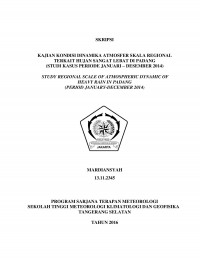 Image of KAJIAN KONDISI DINAMIKA ATMOSFER SKALA REGIONAL TERKAIT HUJAN SANGAT LEBAT DI PADANG (STUDI KASUS PERIODE JANUARI – DESEMBER  2014)