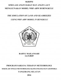 Image of SIMULASI ANGIN DARAT DAN ANGIN LAUT 
MENGGUNAKAN MODEL WRF-ARW DI BENGKULU