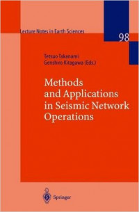Image of Methods and Applications of Signal Processing in Seismic Network Operations
