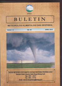 Image of BULETIN METEOROLOGI KLIMATOLOGI DAN GEOFISIKA TAHUN VI NO 04 APRIL 2018