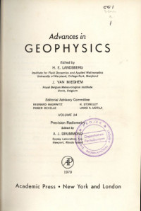 Image of Advances in Geophysics volume 14