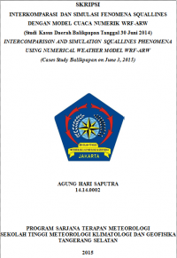 Image of JURNAL INTERKOMPARASI DARI SIMULASI FENOMENA SQUALLINES DENGAN MODEL CUACA NUMERIK WRF-ARW
(Studi Kasus Daerah Balikpapan Tanggal 30 Juni 2014)