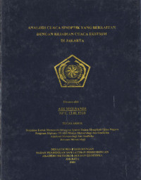 Image of Analisis Cuaca Sinoptik Yang Berkaitan Dengan Kejadian Cuaca Ekstrim Di Jakarta