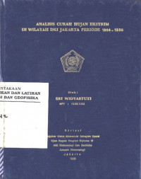 Image of Analisis Curah Hujan Ekstrim di Wilayah DKI Jakarta Periode 1984-1995