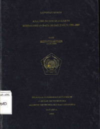Image of Analisis Musim di Jakarta berdasarkan Data Hujan Tahun 1981-2007