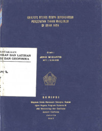 Image of Analisis Resiko Gempa Berdasarkan Percepatan Tanah Maksimum Di Irian Jaya