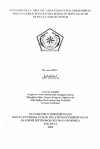 Image of Analisis Spektrum Frekuensi Gempa Bumi Dengan Metode Wavelet