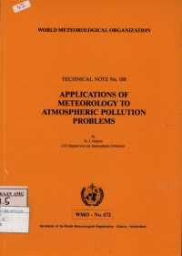 Image of Applications of Meteorology to Atmospheric Pollution Problems