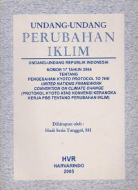 Image of UNDANG-UNDANG PERUBAHAN IKLIM