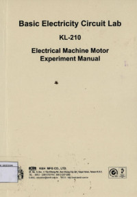Image of Basic Electricity Circuit Lab KL -210: Electrical Machine Motor Experiment Manual