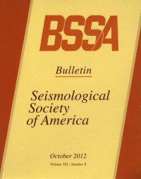 Image of BSSA Bulletin Seismological Society Of America Volume 102 Number 5 October 2012