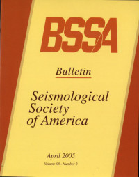 Image of BSSA Bulletin Seismologiocal Society Of America Volume 95 Number 2