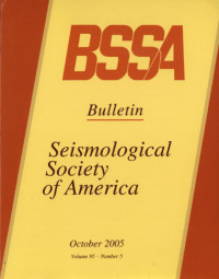 Image of BSSA Bulletin Seismologiocal Society Of America Volume 95 Number 5