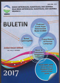 Image of BULETIN BALAI BESAR METEOROLOGI, KLIMATOLOGI, DAN GEOFISIKA WILAYAH II ARTIKEL ILMIAH MKKuG VOL.7 NO.12 DESEMBER 2017