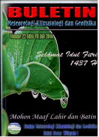 Image of Buletin meteorologi klimatologi dan geofisika vl.22 edisi VII 2016