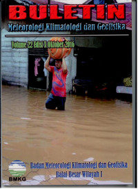 Image of BMKG KLIMATOLOGI DAN GEOFISIKA BALAI BESAR WILAYAH 1 VOLUME 22 EDISI X OKTOBER 2016