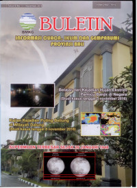 Image of BULETIN INFORMASI CUACA, IKLIM DAN GEMPABUMI PROVINSI BALI