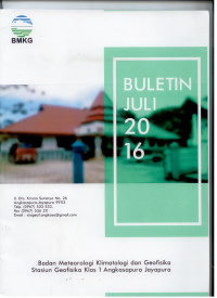 Image of BULETIN BMKG STASIUN GEOFISIKA KLAS 1 ANGKASAPURA JAYAPURA JULI 2016