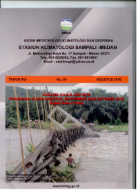 Image of Buletin stasiun klimatologi SAMPALI-MEDAN Tahun XVI no.09 Agustus 2016