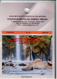 Image of Buletin stasiun klimatologi sampali-medan tahun XVI no.06 mei 2016