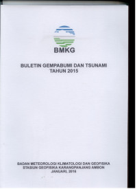 Image of Buletin gempa bumi dan stunami tahun 2015