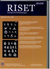 Image of Buletin riset geologi dan pertambangan vol.23 no.2 2013