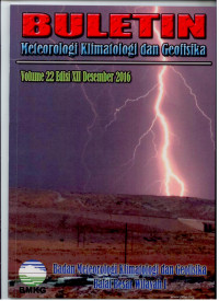 Image of BULETIN METEOROLOGI KLIMATOLOGI DAN GEOFISIKA EDISI XII DESEMBER 2016