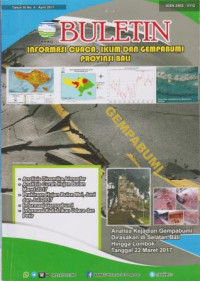 Image of BULETIN BKMG INFORMASI CUACA, IKLIM DAN GEMPABUMI PROVINSI BALI EDISI TAHUN XI NO.4 - APRIL 2017