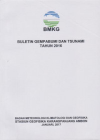 Image of BULETIN BMKG STASIUN GEOFISIKA KARANGPANJANG AMBON TAHUN 2017