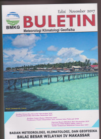 Image of BULETIN METEOROLOGI, KLIMATOLOGI DAN GEOFISIKA WILAYAH IV MAKASSAR EDISI NOVEMBER 2017