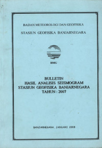 Image of Buletin Hasil Analisis seismogram Tahun 2008 Banjarnegara