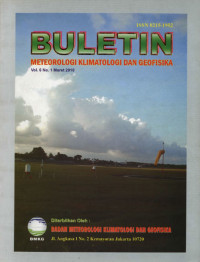 Image of Buletin Meteorologi Klimatologi dan Geofisika Vol.6 No.1 Maret 2010