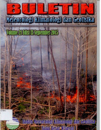 Image of Buletin Badan Meteorologi Klimatologi dan Geofisika Vol :21 Edisi :IX September 2015