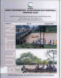Image of Buletin Meteorologi Klimatologi dan Geofisika Propinsi Aceh No 01 Januari 2016