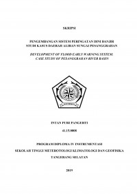 Image of PENGEMBANGAN SISTEM PERINGATAN DINI BANJIR
STUDI KASUS DAERAH ALIRAN SUNGAI PESANGGRAHAN