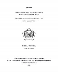 Image of MITIGASI BENCANA PADA REMOTE AREA MENGGUNAKAN HEXACOPTER