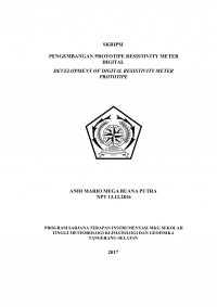 Image of PENGEMBANGAN PROTOTIPE RESISTIVITY METER DIGITAL