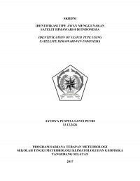 Image of IDENTIFIKASI TIPE AWAN MENGGUNAKAN  SATELIT HIMAWARI-8 DI INDONESIA