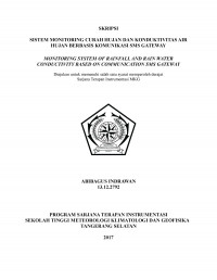 Image of SISTEM MONITORING CURAH HUJAN DAN KONDUKTIVITAS AIR HUJAN BERBASIS KOMUNIKASI SMS GATEWAY