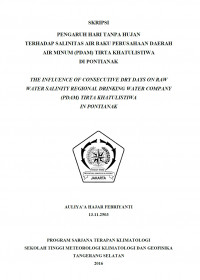 Image of Pengaruh Air tanpa Hujan Terhadap Salinitas Air Baku Perusahaan Daerah Air Minum (PDAM)Tirta Khatulistiwa di Pontianak