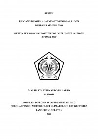 Image of RANCANG BANGUN ALAT MONITORING GAS RADON BERBASIS ATMEGA 2560