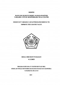 Image of RANCANG BANGUN MODUL BANK KAPASITOR VARIABEL UNTUK MEMPERBAIKI NILAI COS PHI