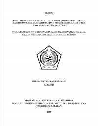 Image of PENGARUH MADDEN JULIAN OSCILLATION (MJO) TERHADAP CURAH HUJAN SAAT MUSIM HUJAN DAN MUSIM KEMARAU DI WILAYAH KALIMANTAN SELATAN