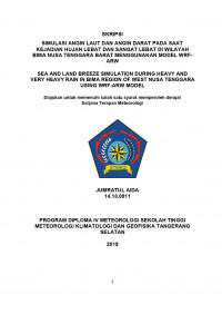 Image of SIMULASI ANGIN LAUT DAN ANGIN DARAT PADA SAAT KEJADIAN HUJAN LEBAT DAN SANGAT LEBAT  DI WILAYAH BIMA NUSA TENGGARA BARAT MENGGUNAKAN MODEL WRF-ARW