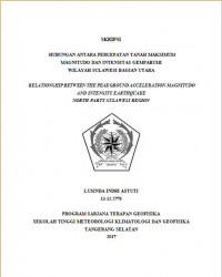 Image of HUBUNGAN ANTARA PERCEPATAN TANAH MAKSIMUM
MAGNITUDO DAN INTENSITAS GEMPABUMI
WILAYAH SULAWESI BAGIAN UTARA